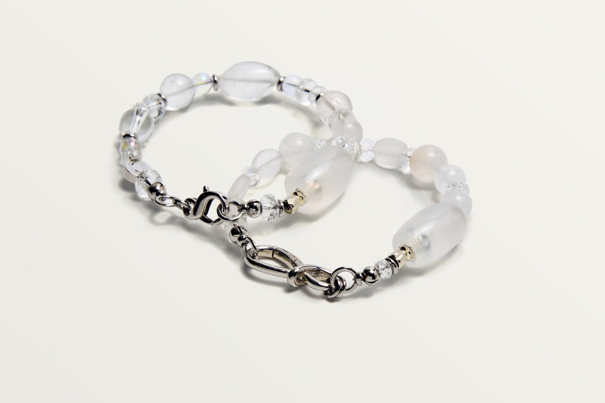 The Queen of Winter separated into a pair of bracelets