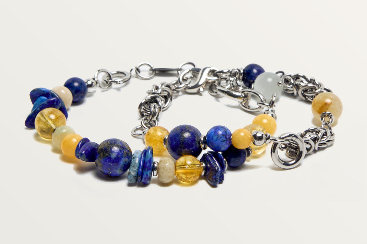 The Moon Phase as two bracelets