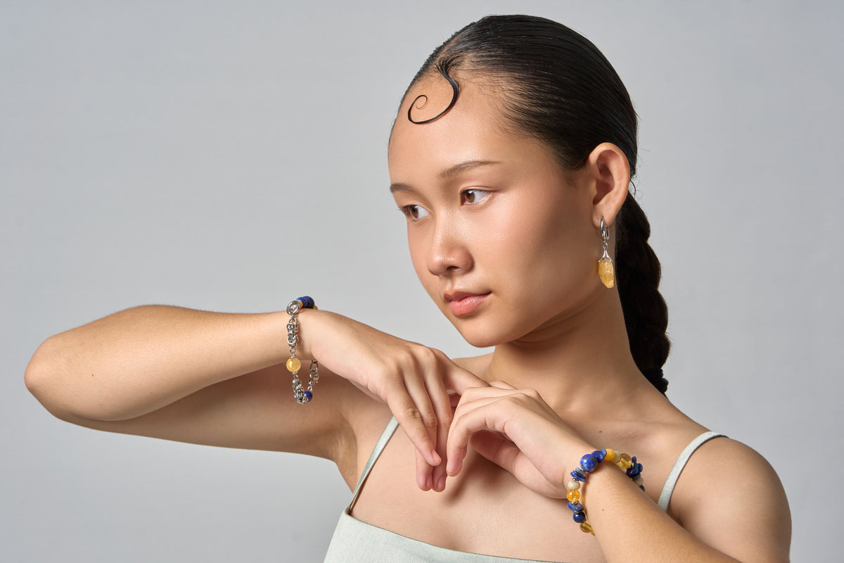 The Moon Phase worn as a bracelet on the wrist